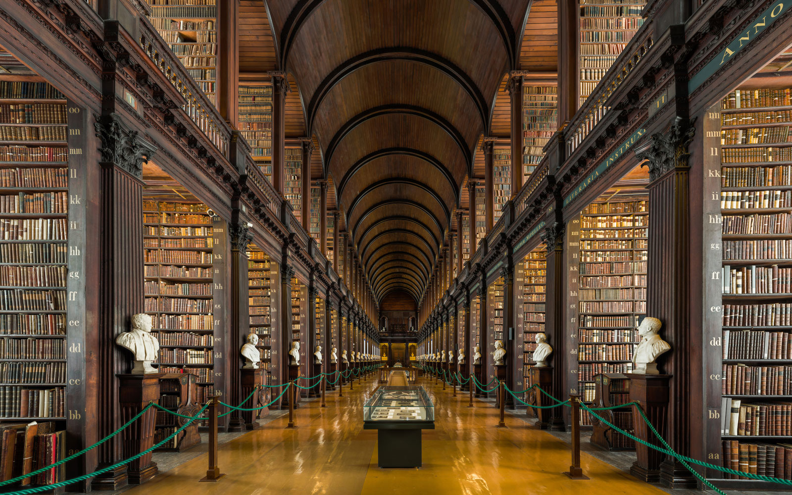The Long Room of the Old Library at Trinity College Dublin